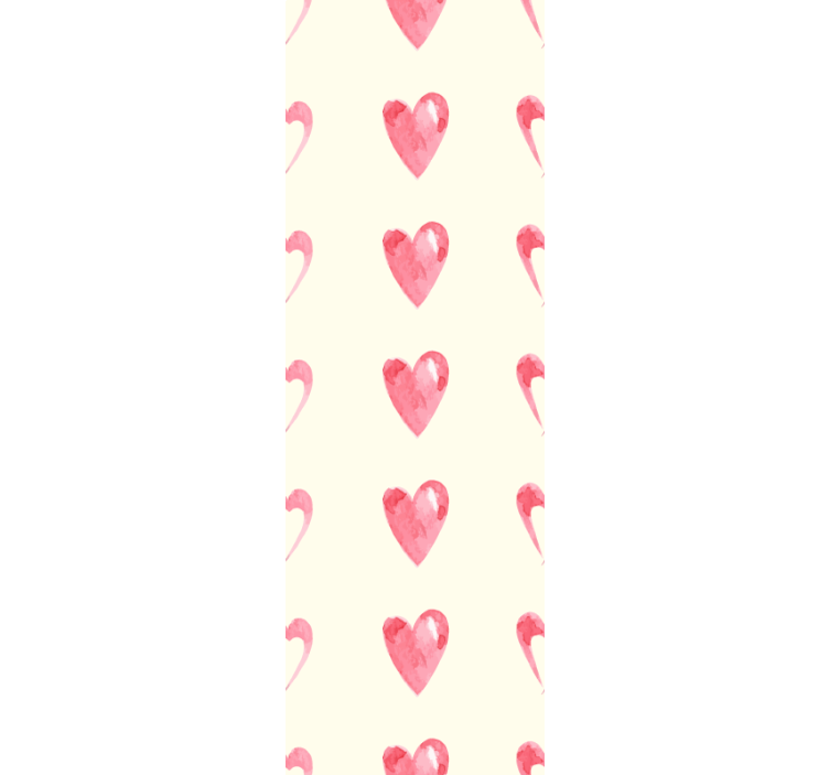 모던 블라인드 패턴 장식의 낭비된 하트 - TenStickers