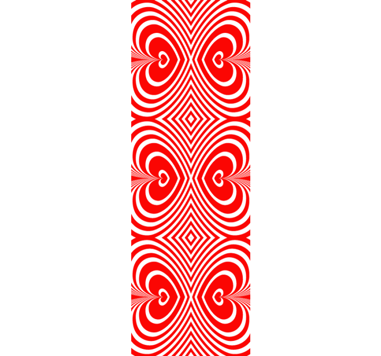 모던 블라인드 매혹적인 하트 패턴 장식 - TenStickers