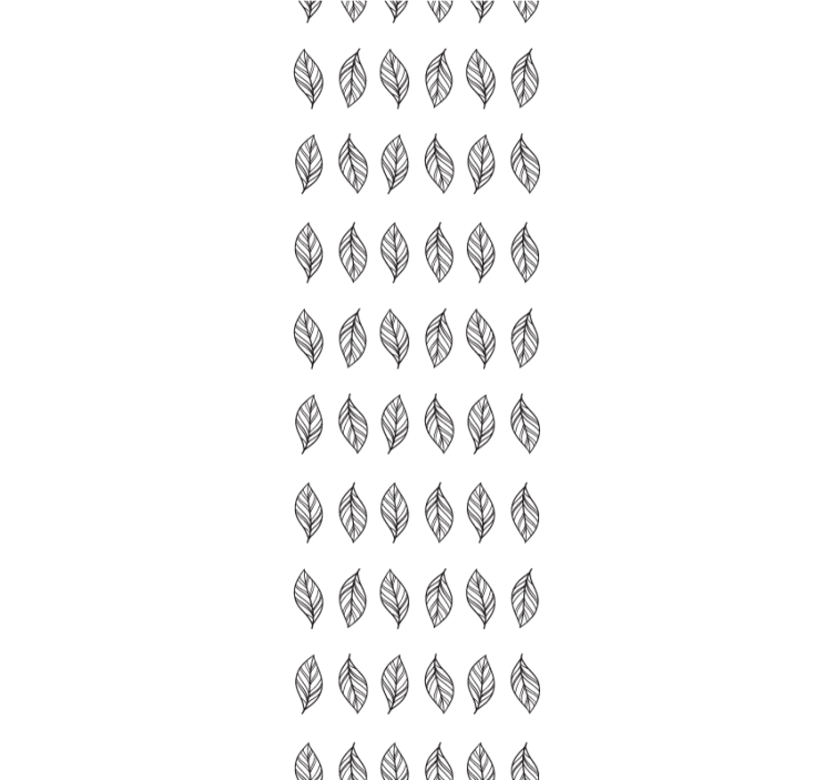 모던 블라인드 잎 모양의 미니멀리스트 스트라이프 - TenStickers