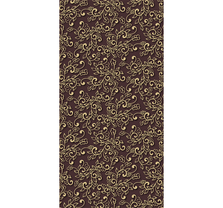 모던 블라인드 황금 나뭇잎 스타일 - TenStickers