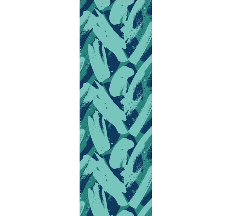 모던 블라인드 녹색과 파란색 물감 자국 - TenStickers