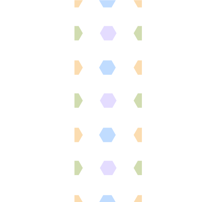 모던 블라인드 다채로운 육각형과 밝은 배경 - TenStickers
