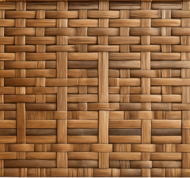 텍스처와 모티프가 있는 블라인드 rustic dark willow weave - TenStickers