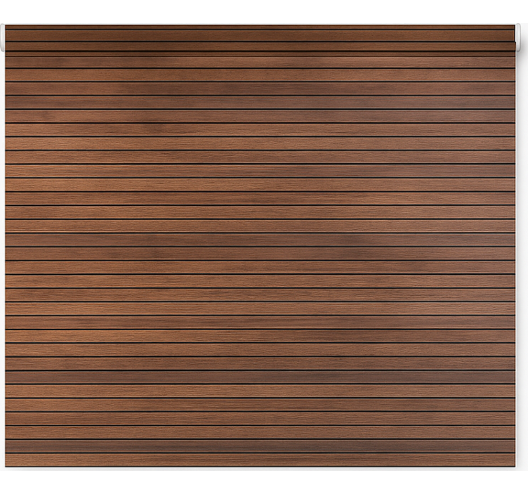 텍스처와 모티프가 있는 블라인드 평행 호두나무 슬랫 - TenStickers