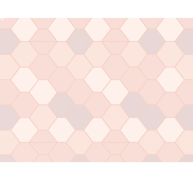 핑크 블라인드 현대 추상 핑크 도형 - TenStickers