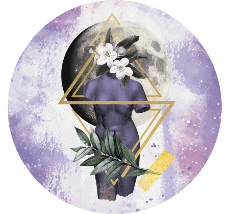 퍼플 블라인드 디지털 콜라주 - TenStickers