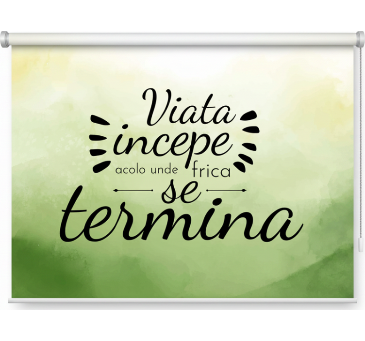 저장소 요약 두려움이 끝나는 곳에서 시작되는 삶 - TenStickers