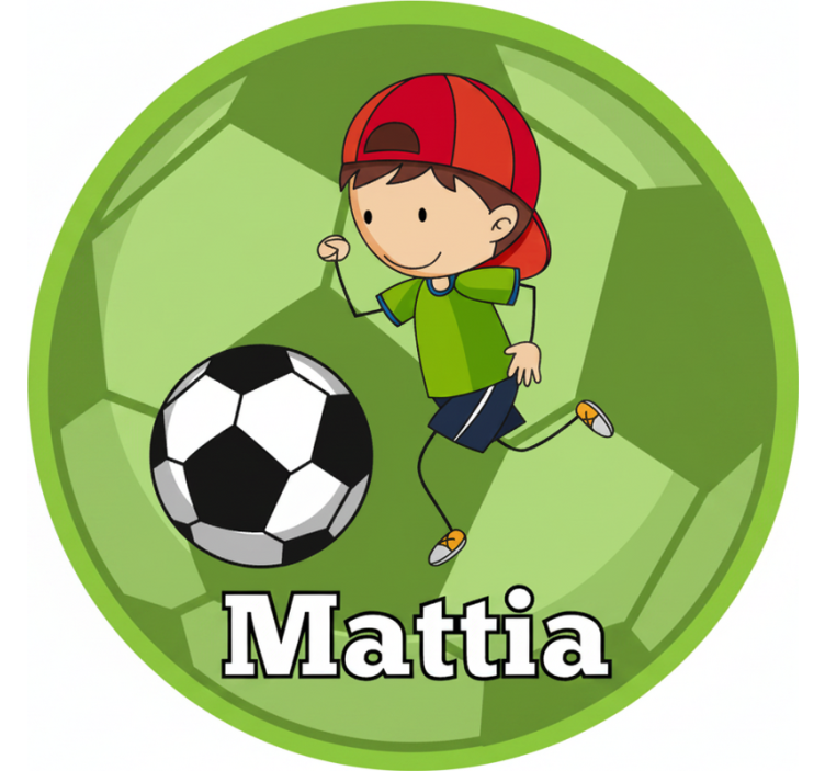 저장소 요약 맞춤형 이름이 가능한 축구 디자인 - TenStickers