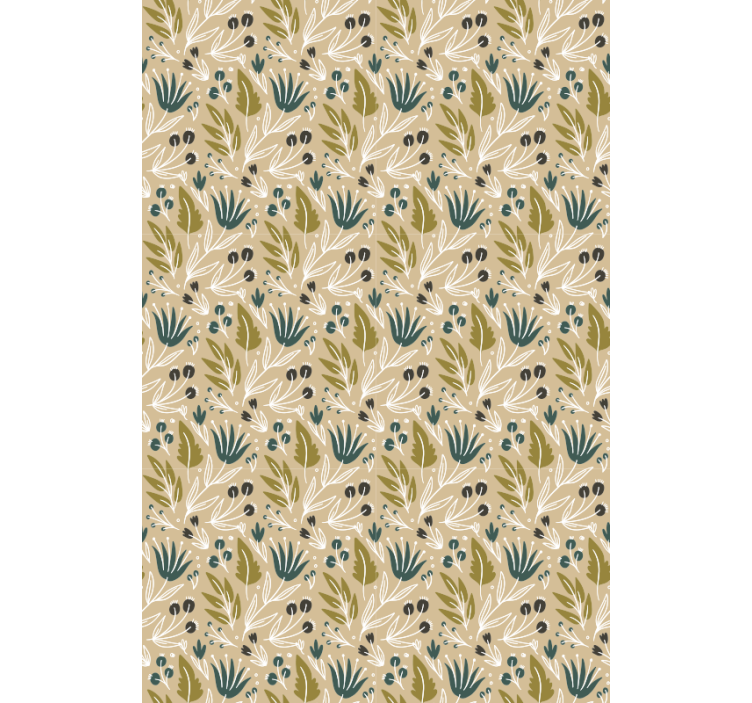 꽃 클래식 롤러 블라인드 - TenStickers