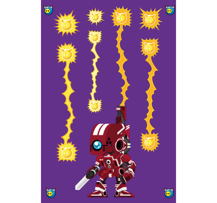 괴짜 블라인드 로봇 에너지 전투 - TenStickers