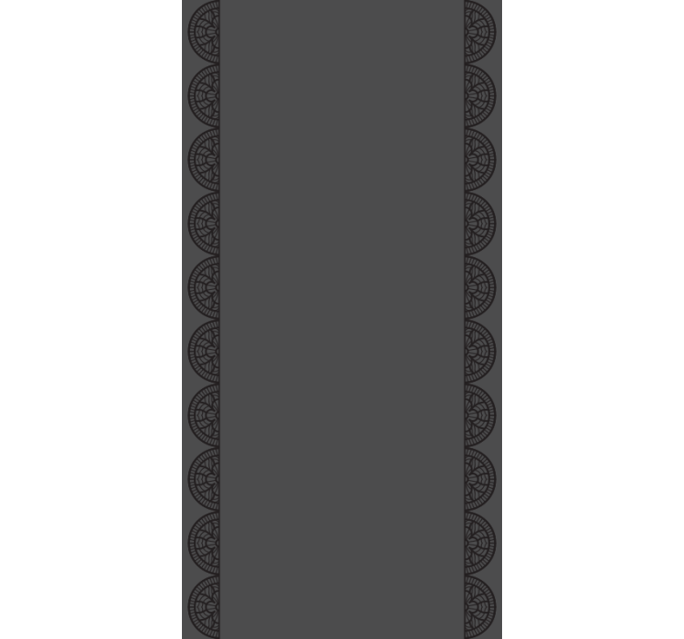 텍스처와 모티프가 있는 블라인드 원형 기하학적 패턴 - TenStickers