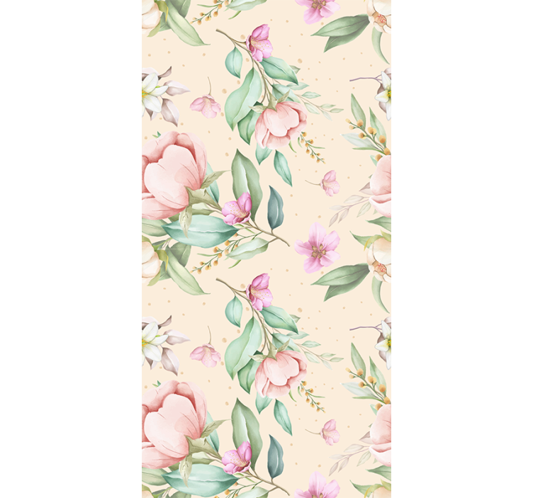 원래 꽃 디자인 발코니 블라인드 - TenStickers