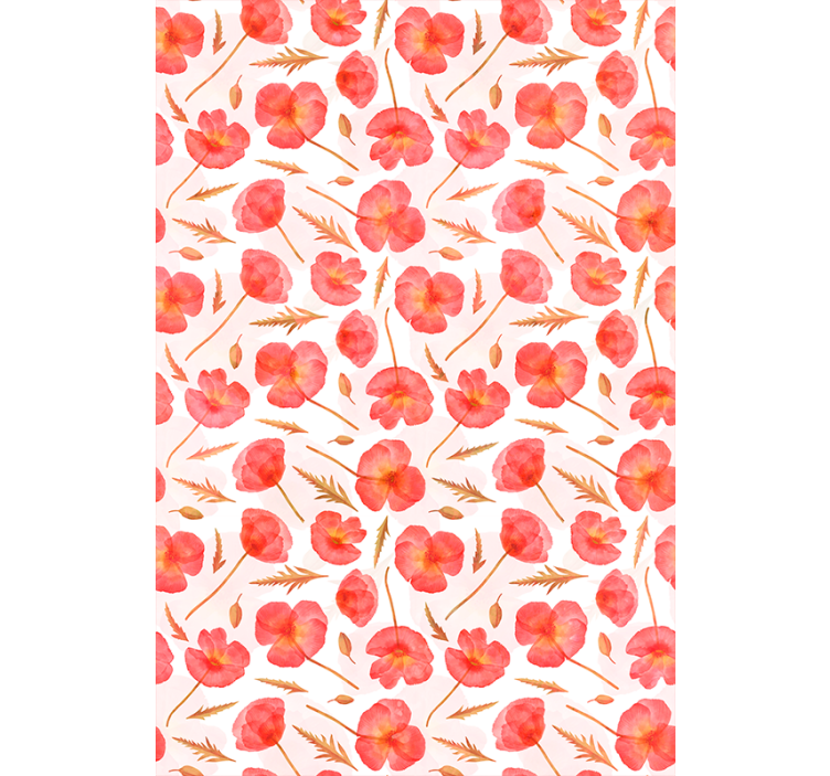 꽃과 식물이 있는 블라인드 섬세한 꽃무늬 - TenStickers