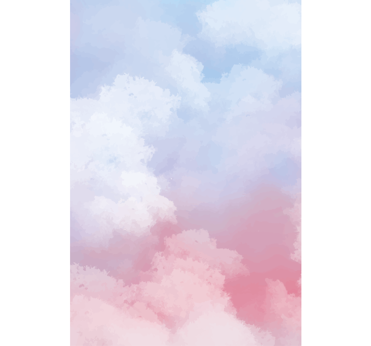 손으로 그린 하늘 구름 마스터 침실 블라인드 - TenStickers