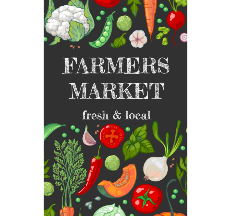 농민 시장 과일 및 야채 블라인드 - TenStickers