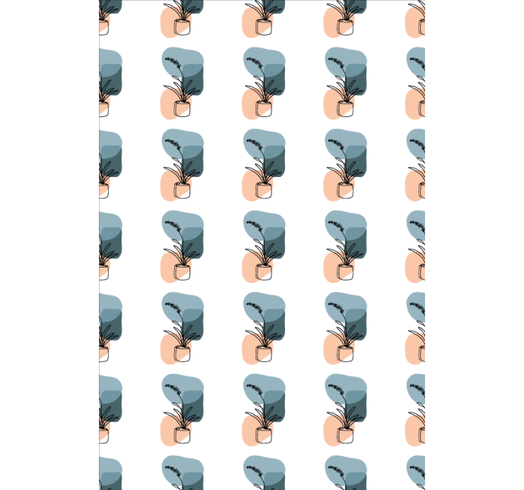 플로럴 블라인드 미니멀리스트 오키드 디자인 - TenStickers