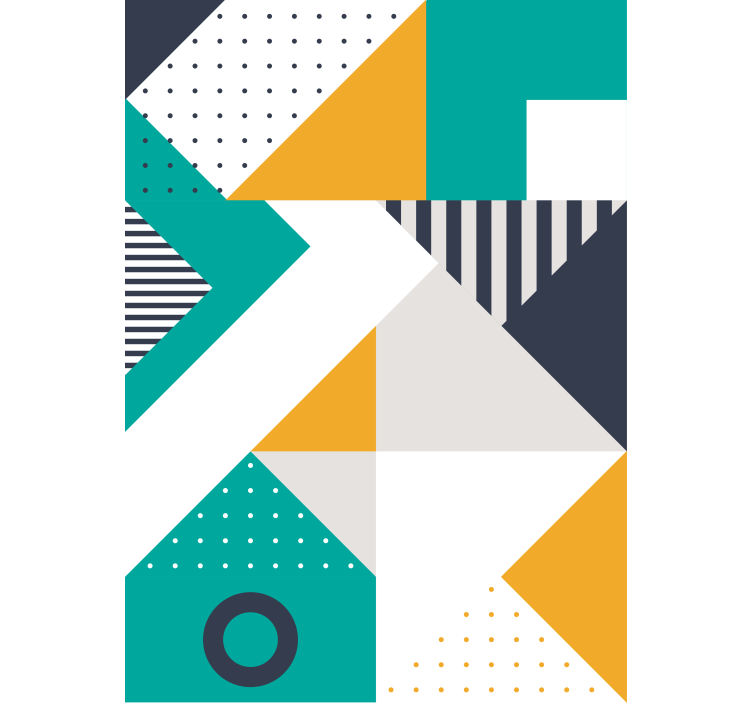 모던 블라인드 기하학적 패턴 믹스 - TenStickers