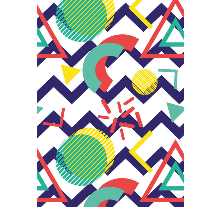 모던 블라인드 추상 재미 도형 - TenStickers