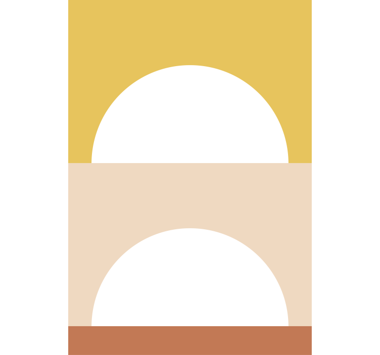 모던 블라인드 일출 원형 디자인 - TenStickers