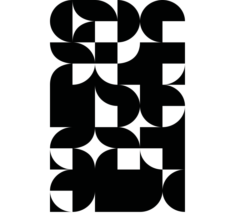 모던 블라인드 에너제틱 기하학적 배열 - TenStickers