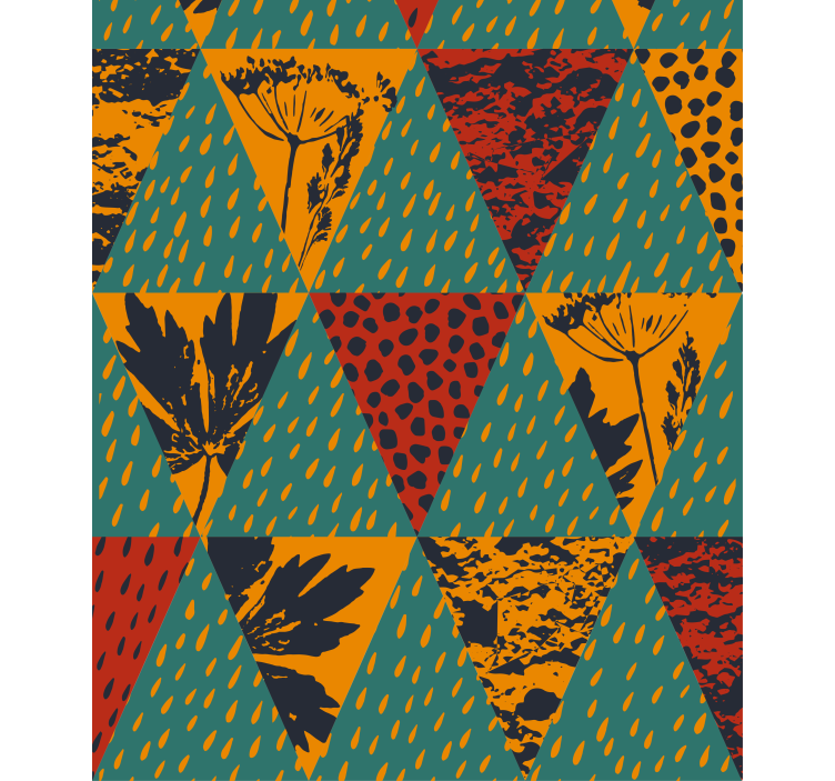 모던 블라인드 기하학적 꽃무늬 - TenStickers