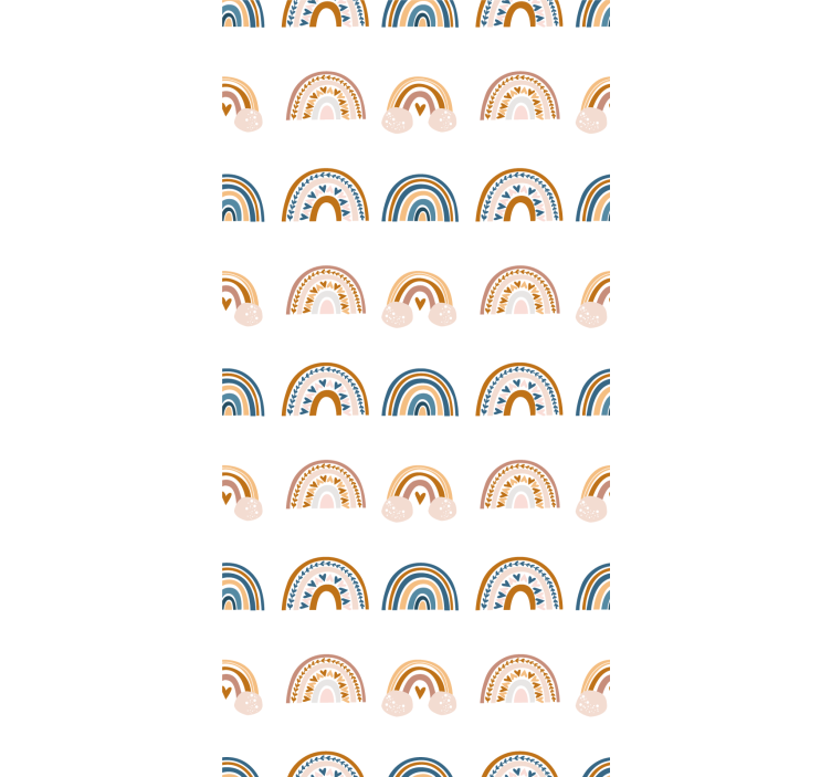 아동용 블라인드 북유럽 무지개 모티프 - TenStickers