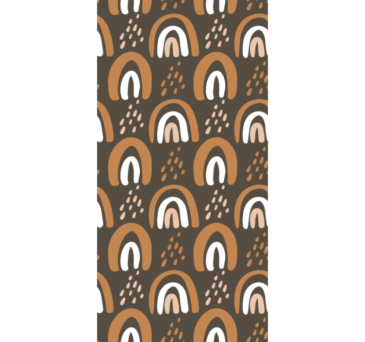 아동용 블라인드 자연의 색으로 그린 무지개 - TenStickers