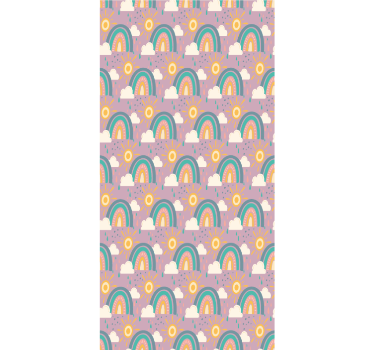 아동용 블라인드 무지개와 태양 - TenStickers