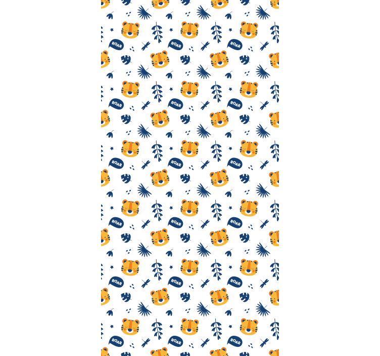 형식에 대한 블라인드 아기 호랑이 얼굴 - TenStickers