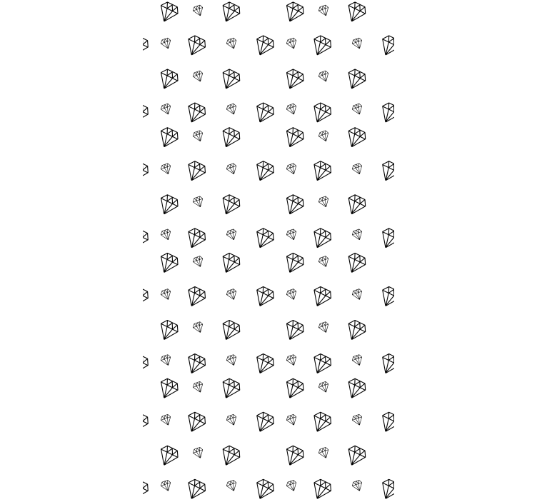 신체적 시각 장애인을 위한 흑백 다이아몬드 - TenStickers