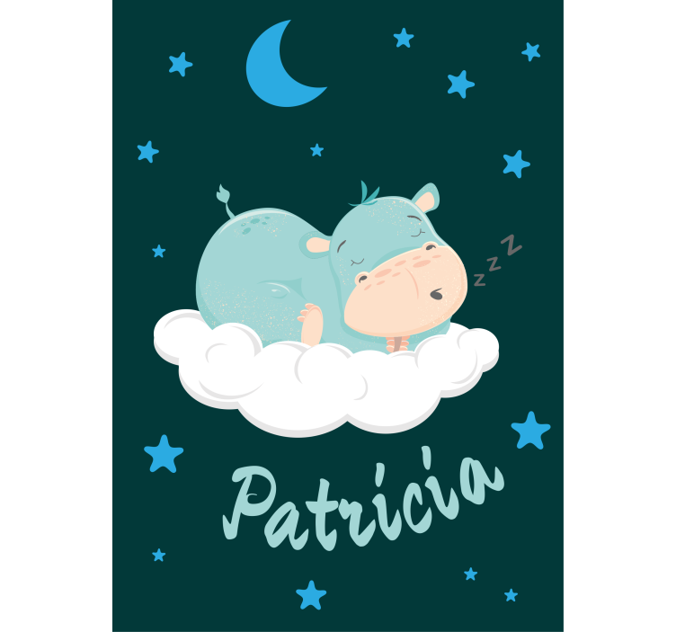 형식에 대한 블라인드 - 이름이 있는 하마 꿈 - TenStickers