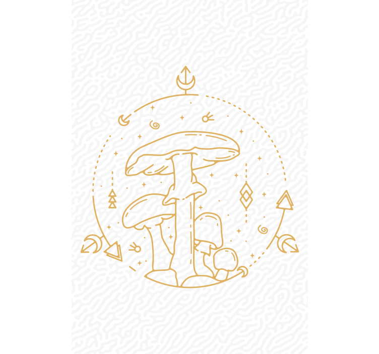 기타 블라인드 버섯과 기하학 - TenStickers