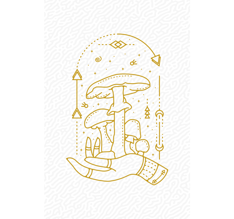 곰팡이 주방 블라인드가 있는 기하학적 손 - TenStickers