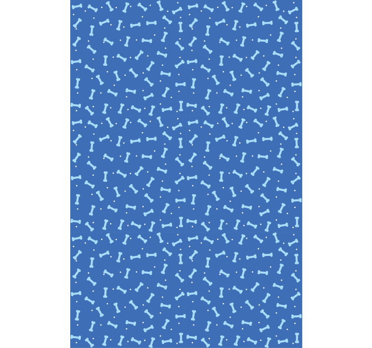 동물이 있는 블라인드 개뼈 패턴 - TenStickers