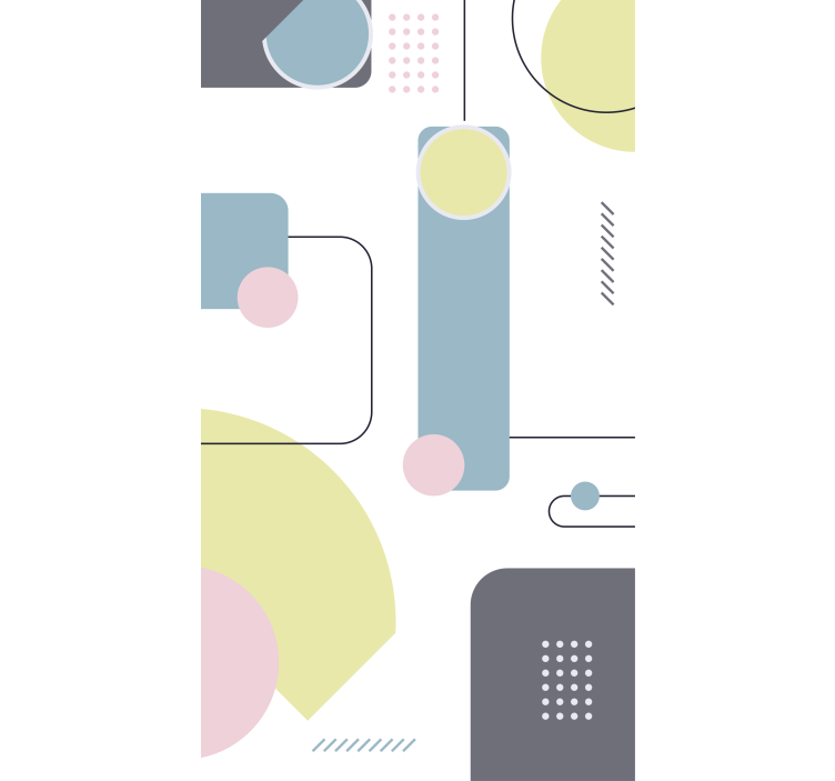 모던 블라인드 기하학적 패턴 놀이 - TenStickers