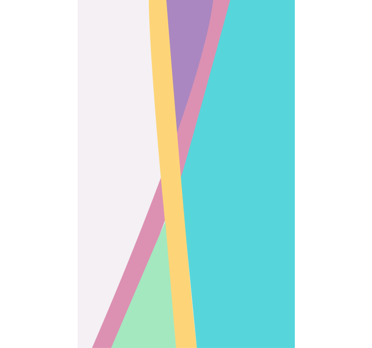 모던 블라인드 기하학적 다채로운 패턴 - TenStickers