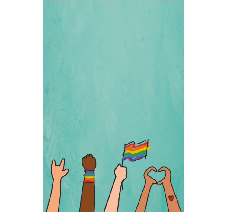 기타 블라인드 프라이드 핸즈 디스플레이 - TenStickers