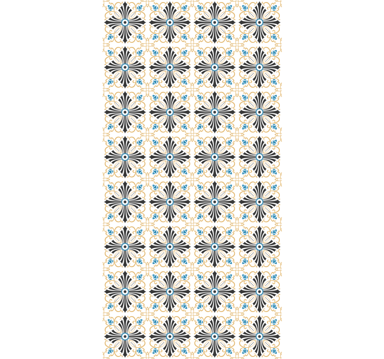 빈티지 크로스 디자인 더 빈티지 롤러 블라인드 - TenStickers