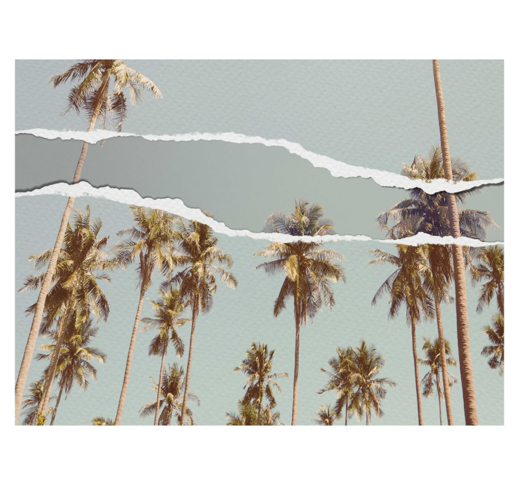 나무가 있는 블라인드 팜 여름 디자인 - TenStickers