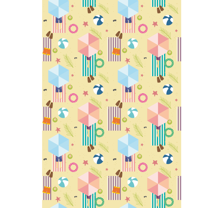 농담이 담긴 블라인드 해변 우산 모티프 - TenStickers