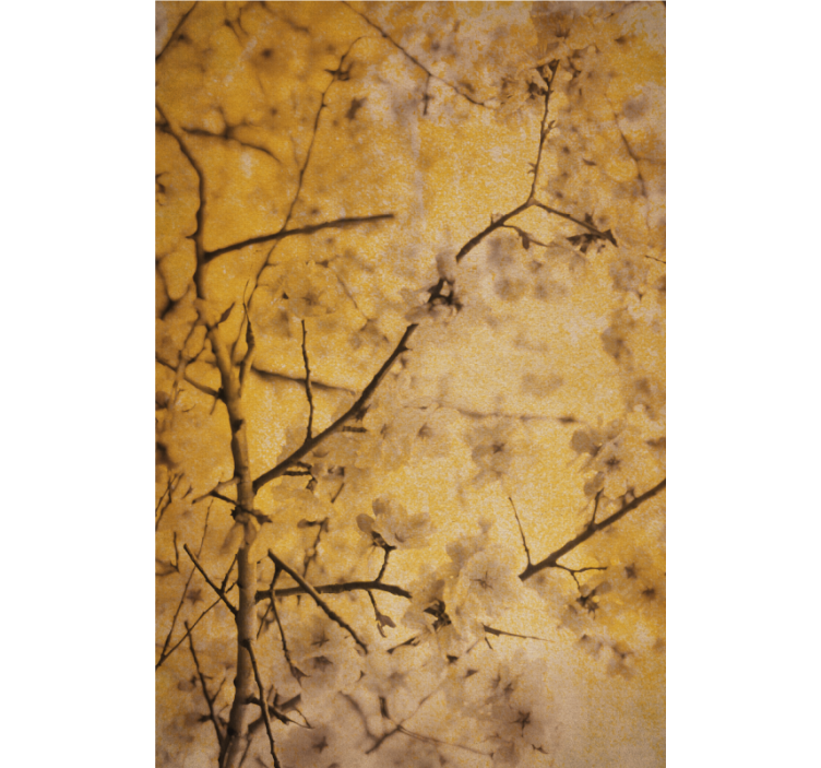 꽃과 식물이 있는 블라인드 사쿠라 가지 - TenStickers