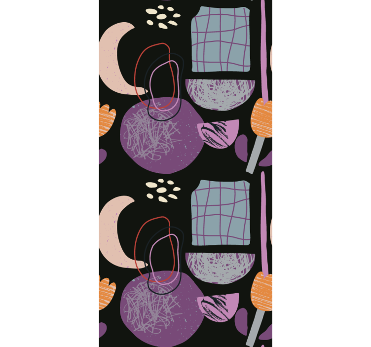 모던 블라인드 추상 형태 패턴 - TenStickers