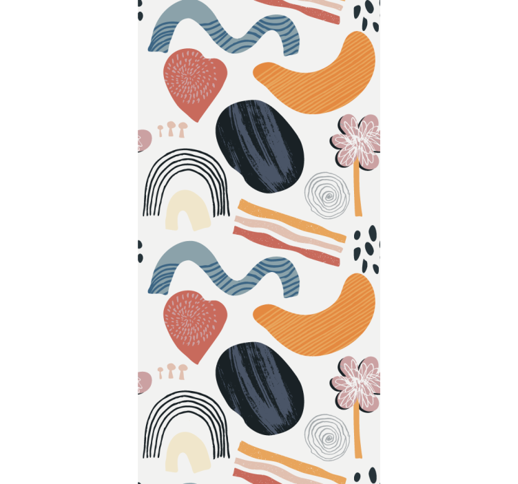 색맹 그림으로 기하학적 추상화 - TenStickers