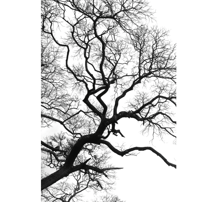 단일 나무 가지 파열 블라인드 페인팅 - TenStickers