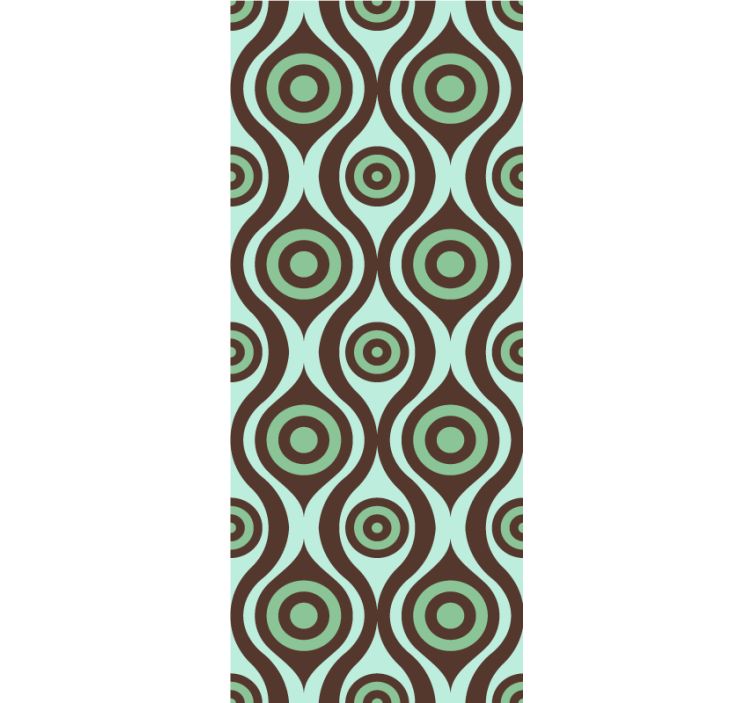 텍스처와 모티프가 있는 블라인드 동심원 패턴 - TenStickers