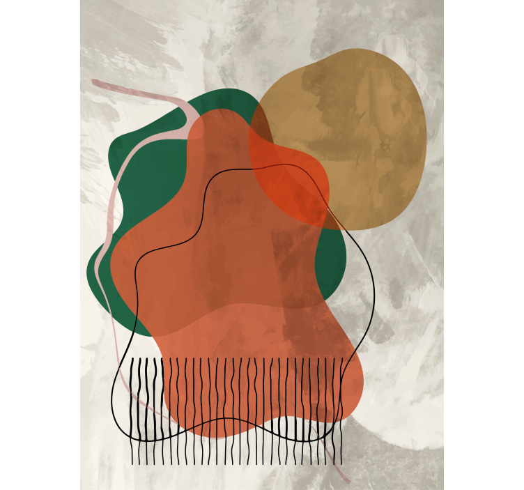 모던 블라인드 추상 형상 - TenStickers