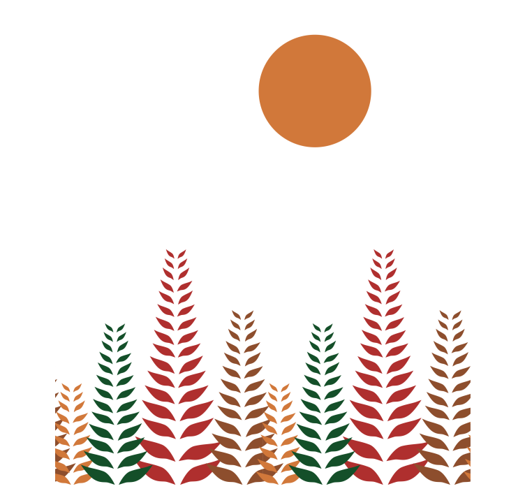 모던 블라인드 복고풍 잎사귀와 햇살 - TenStickers