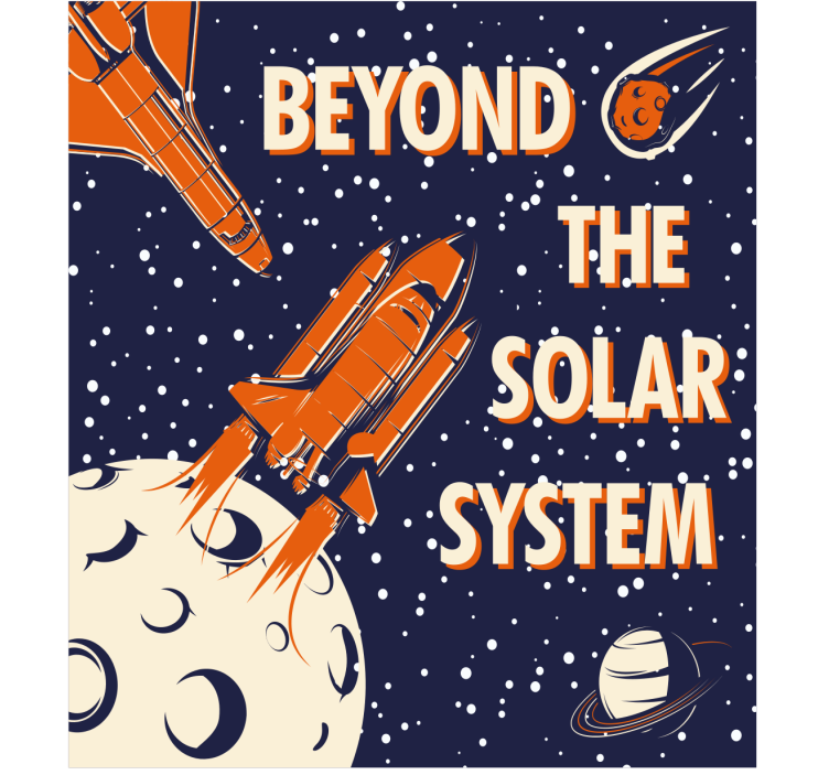 괴짜 블라인드 우주 탐험 모험 - TenStickers