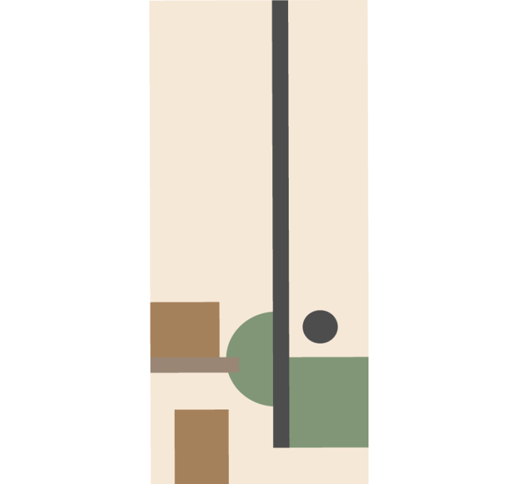 모던 블라인드 기하학적 추상 구성 - TenStickers