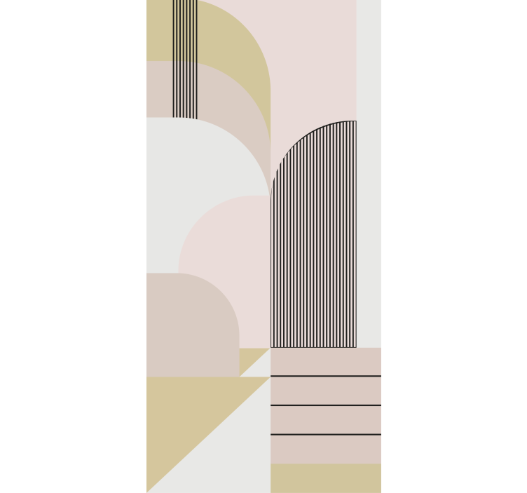 파스텔 색상 기하학적 십대 블라인드 - TenStickers